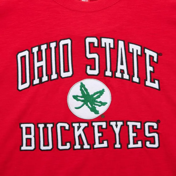 Mitchell and Ness Legendary Slub SS Tee Current Logo Ohio State Men TShirts and Tops Mitchell and Ness Legendary Slub SS Tee Current Logo Ohio State Men TShirts and Tops