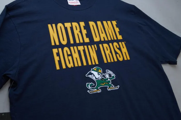 Mitchell and Ness Legendary Slub SS Tee University Of Notre Dame Men TShirts and Tops Mitchell and Ness Legendary Slub SS Tee University Of Notre Dame Men TShirts and Tops