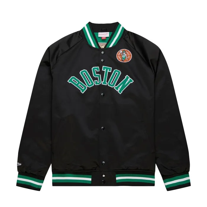 Mitchell and Ness Lightweight Satin Jacket Boston Celtics Men Jackets and Outerwear Mitchell and Ness Lightweight Satin Jacket Boston Celtics Men Jackets and Outerwear