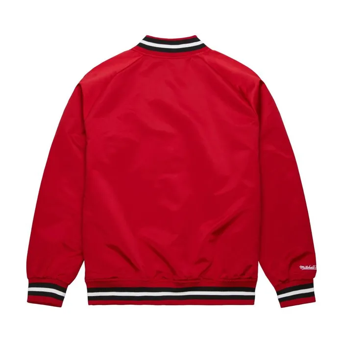 Mitchell and Ness Lightweight Satin Jacket Chicago Bulls Men Jackets and Outerwear Mitchell and Ness Lightweight Satin Jacket Chicago Bulls Men Jackets and Outerwear