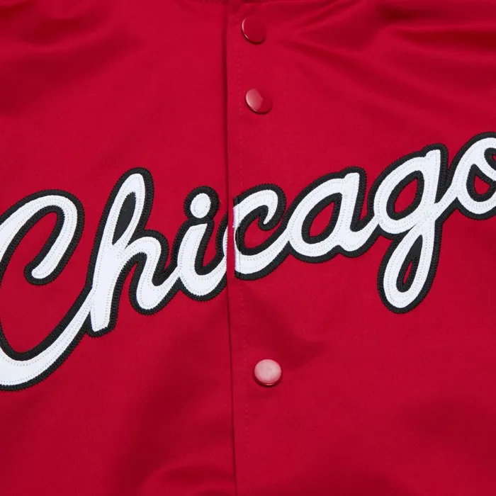 Mitchell and Ness Lightweight Satin Jacket Chicago Bulls Men Jackets and Outerwear Mitchell and Ness Lightweight Satin Jacket Chicago Bulls Men Jackets and Outerwear