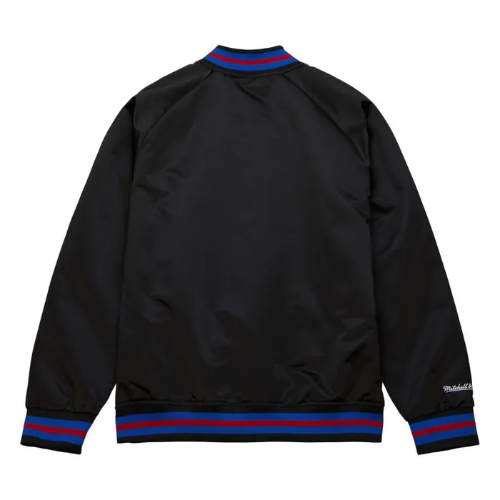 Mitchell and Ness Lightweight Satin Jacket Philadelphia 76ers Men Jackets and Outerwear Mitchell and Ness Lightweight Satin Jacket Philadelphia 76ers Men Jackets and Outerwear
