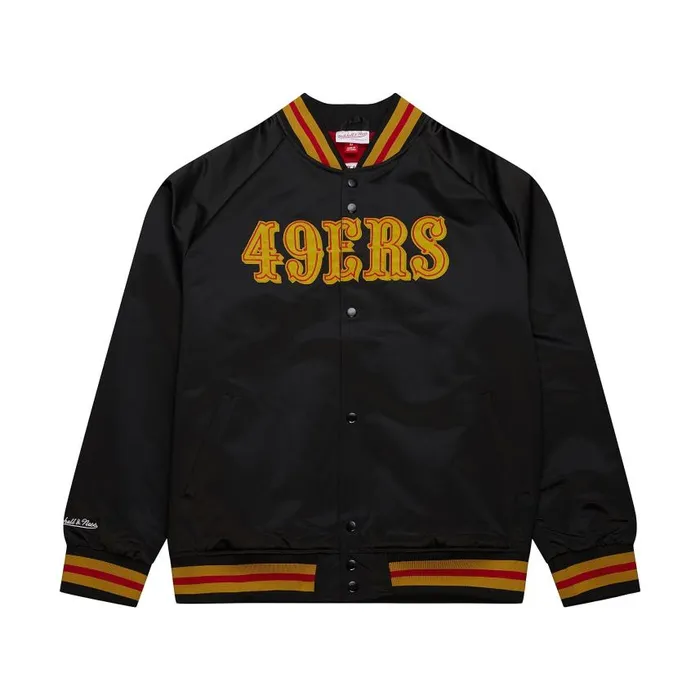 Mitchell and Ness Lightweight Satin Jacket San Francisco 49ers Men Jackets and Outerwear Mitchell and Ness Lightweight Satin Jacket San Francisco 49ers Men Jackets and Outerwear