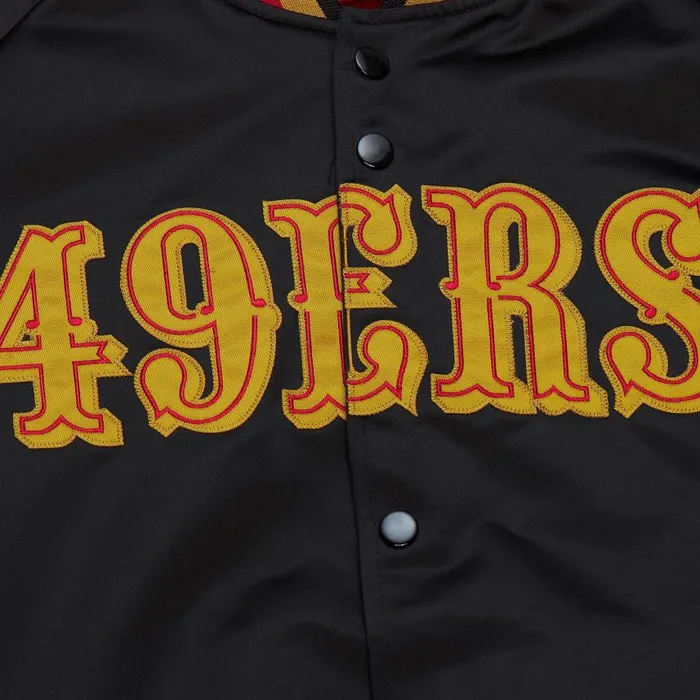 Mitchell and Ness Lightweight Satin Jacket San Francisco 49ers Men Jackets and Outerwear Mitchell and Ness Lightweight Satin Jacket San Francisco 49ers Men Jackets and Outerwear