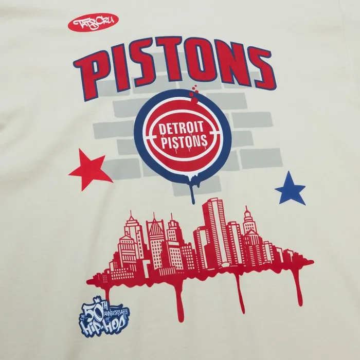 Mitchell and Ness MandN X Tats Cru City Tee Detroit Pistons Men TShirts and Tops Mitchell and Ness MandN X Tats Cru City Tee Detroit Pistons Men TShirts and Tops