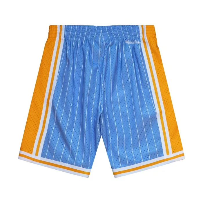 Mitchell and Ness MandN X Uninterrupted Swingman Los Angeles Lakers 198485 Shorts Men Shorts Mitchell and Ness MandN X Uninterrupted Swingman Los Angeles Lakers 198485 Shorts Men Shorts