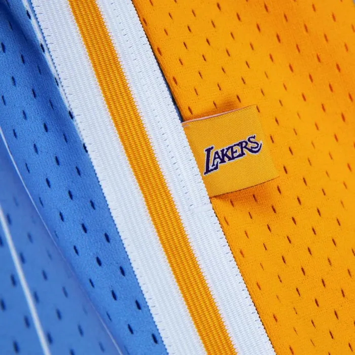Mitchell and Ness MandN X Uninterrupted Swingman Los Angeles Lakers 198485 Shorts Men Shorts Mitchell and Ness MandN X Uninterrupted Swingman Los Angeles Lakers 198485 Shorts Men Shorts