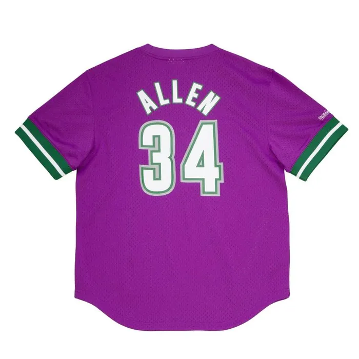 Mitchell and Ness Mesh NandN Crew Milwaukee Bucks 200001 Ray Allen Men TShirts and Tops Mitchell and Ness Mesh NandN Crew Milwaukee Bucks 200001 Ray Allen Men TShirts and Tops