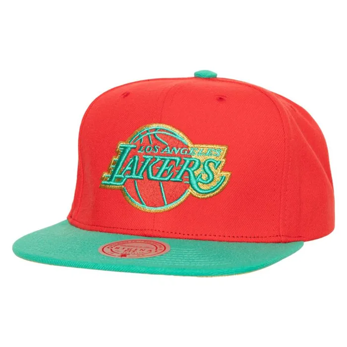 Mitchell and Ness Mistletoe Snapback Los Angeles Lakers Men Hats and Headwear Mitchell and Ness Mistletoe Snapback Los Angeles Lakers Men Hats and Headwear