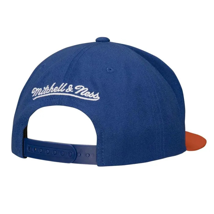 Mitchell and Ness Number Lock Snapback New York Knicks Patrick Ewing Men Hats and Headwear Mitchell and Ness Number Lock Snapback New York Knicks Patrick Ewing Men Hats and Headwear