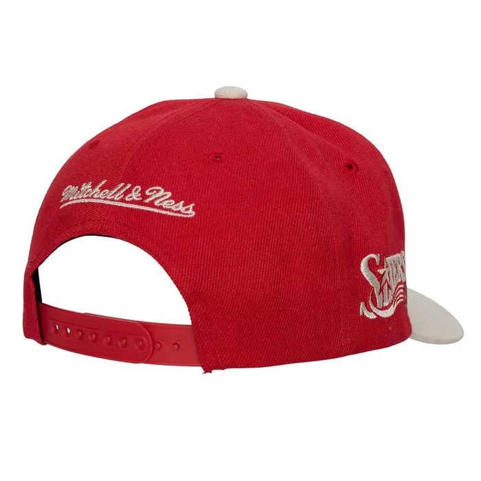 Mitchell and Ness Off Team Snapback HWC Philadelphia 76ers Men Hats and Headwear Mitchell and Ness Off Team Snapback HWC Philadelphia 76ers Men Hats and Headwear
