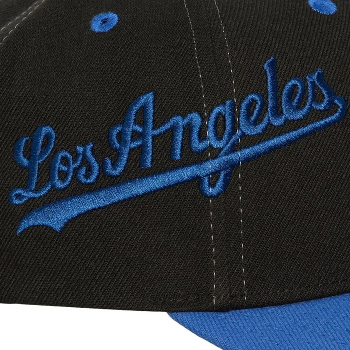 Mitchell and Ness Overbite Pro Snapback Los Angeles Dodgers Men Hats and Headwear Mitchell and Ness Overbite Pro Snapback Los Angeles Dodgers Men Hats and Headwear