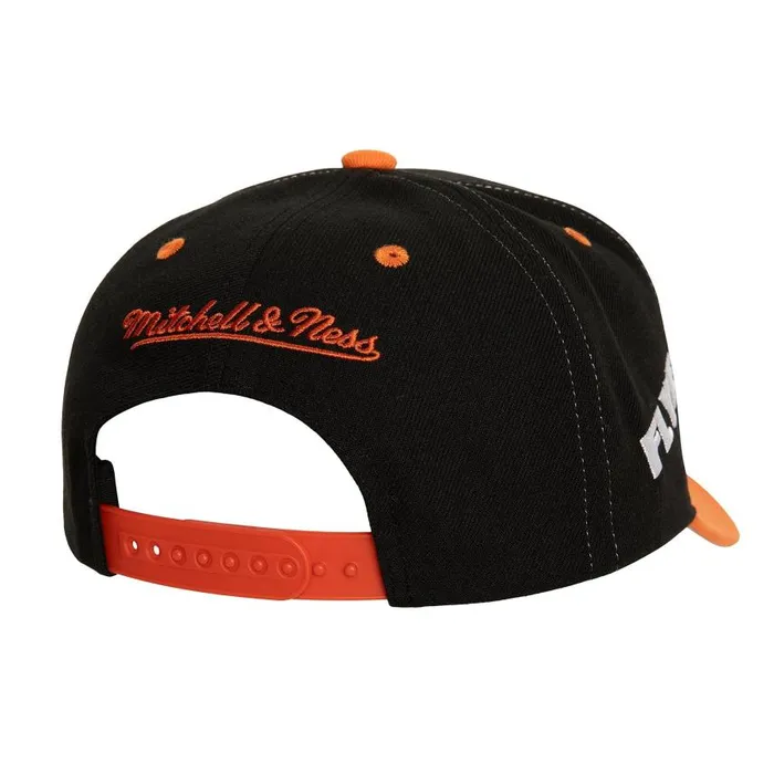 Mitchell and Ness Overbite Pro Snapback Vntg Philadelphia Flyers Men Hats and Headwear Mitchell and Ness Overbite Pro Snapback Vntg Philadelphia Flyers Men Hats and Headwear