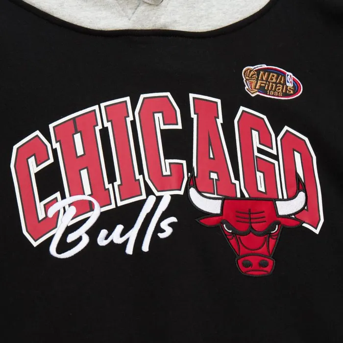 Mitchell and Ness Premium Fleece Hoodie Vintage Logo Chicago Bulls Men Hoodies and Sweatshirts Mitchell and Ness Premium Fleece Hoodie Vintage Logo Chicago Bulls Men Hoodies and Sweatshirts