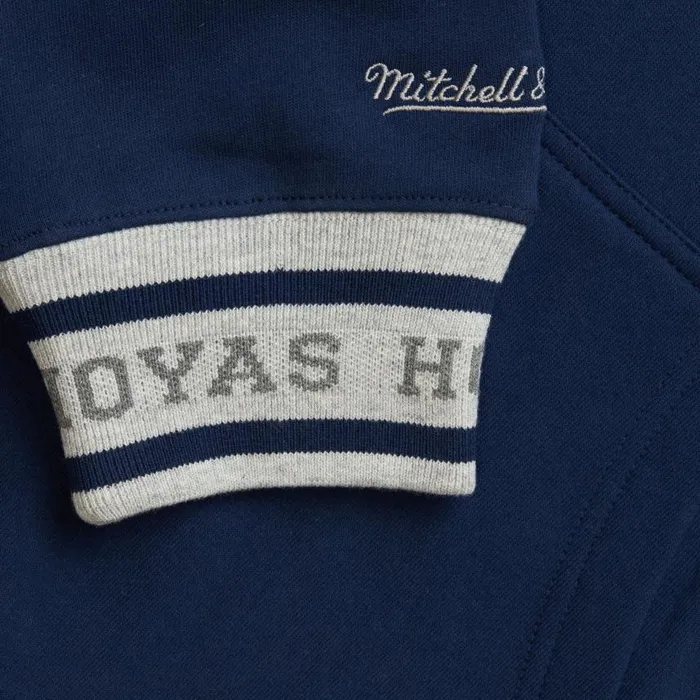 Mitchell and Ness Premium Fleece Hoodie Vintage Logo Georgetown University Men Hoodies and Sweatshirts