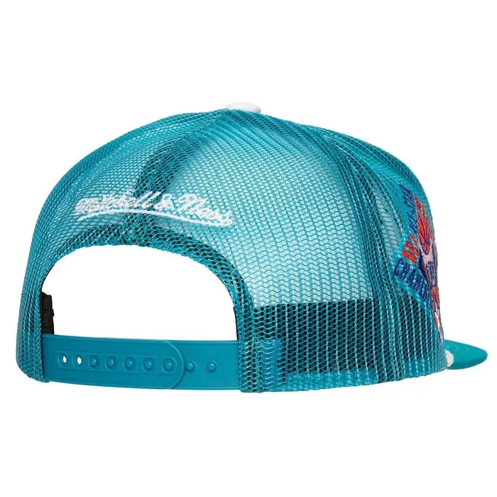 Mitchell and Ness Roper Trucker HWC Charlotte Hornets Men Hats and Headwear