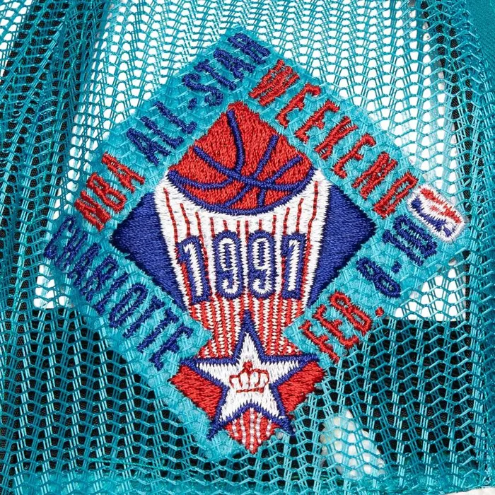 Mitchell and Ness Roper Trucker HWC Charlotte Hornets Men Hats and Headwear