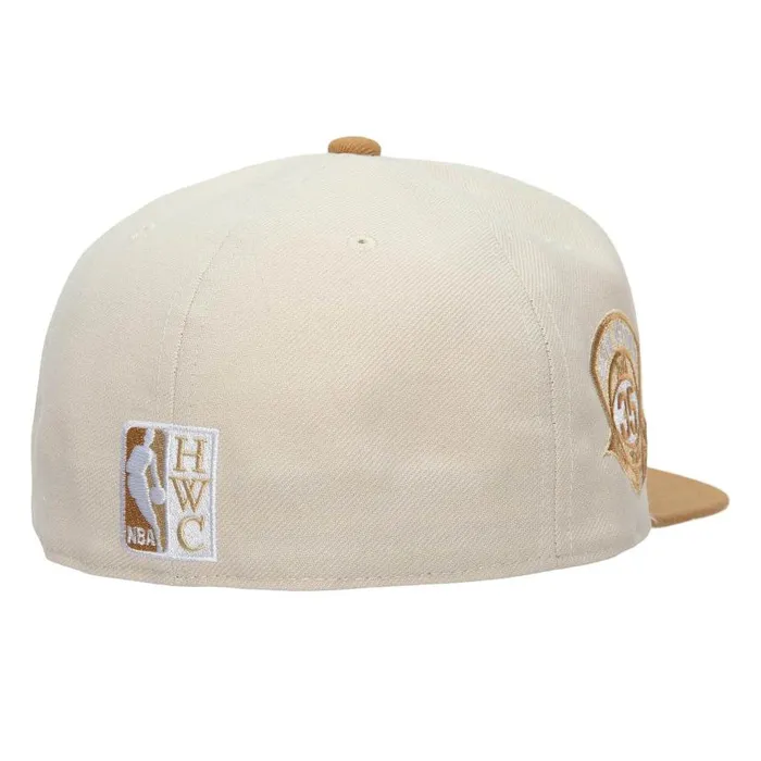 Mitchell and Ness Sandman Fitted HWC New Jersey Nets Men Hats and Headwear Mitchell and Ness Sandman Fitted HWC New Jersey Nets Men Hats and Headwear