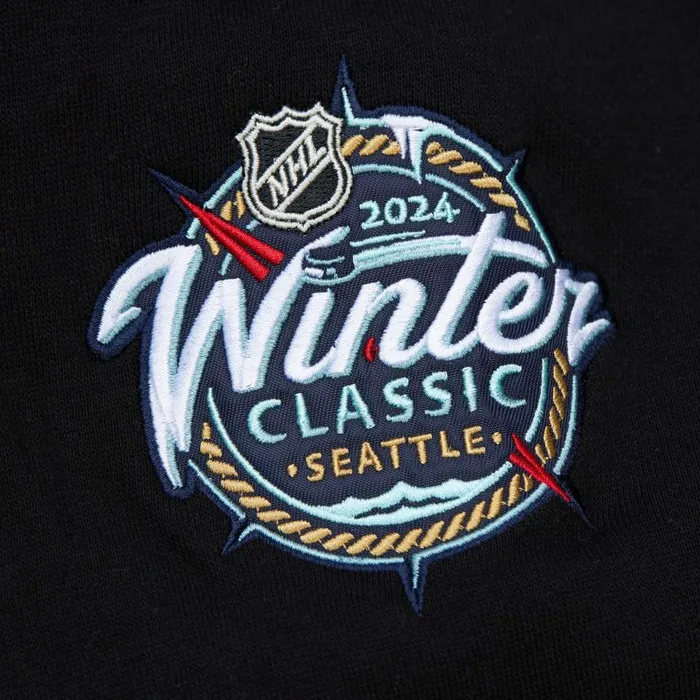Mitchell and Ness Satin Insert Fleece Crew Current Logo Vegas Golden Knights Men Hoodies and Sweatshirts Mitchell and Ness Satin Insert Fleece Crew Current Logo Vegas Golden Knights Men Hoodies and Sweatshirts