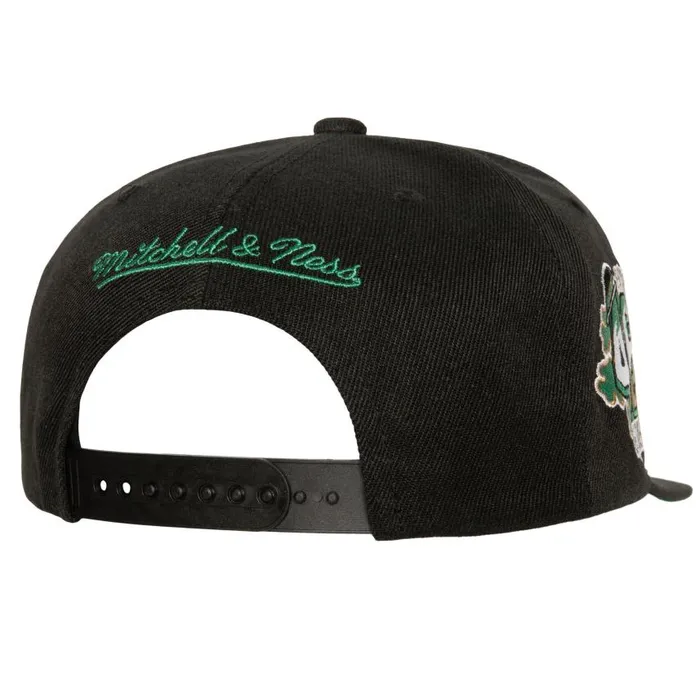 Mitchell and Ness Side Jam Snapback Boston Celtics Men Hats and Headwear Mitchell and Ness Side Jam Snapback Boston Celtics Men Hats and Headwear