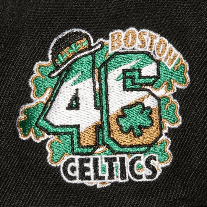 Mitchell and Ness Side Jam Snapback Boston Celtics Men Hats and Headwear Mitchell and Ness Side Jam Snapback Boston Celtics Men Hats and Headwear