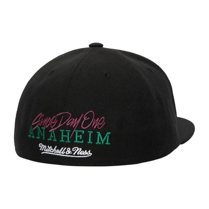 Mitchell and Ness Since Day One Fitted Vntg Anaheim Ducks Men Hats and Headwear Mitchell and Ness Since Day One Fitted Vntg Anaheim Ducks Men Hats and Headwear
