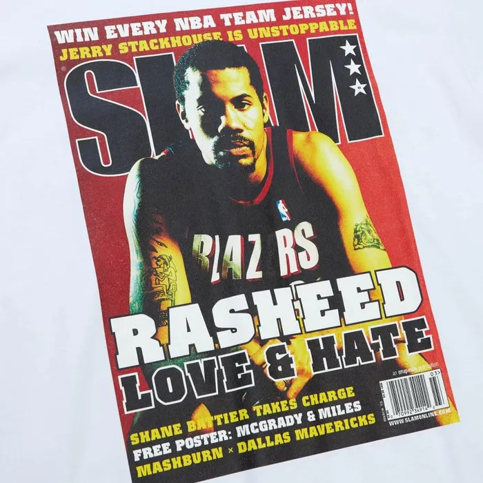 Mitchell and Ness Slam Cover Portland Trail Blazers Rasheed Wallace Men TShirts and Tops Mitchell and Ness Slam Cover Portland Trail Blazers Rasheed Wallace Men TShirts and Tops