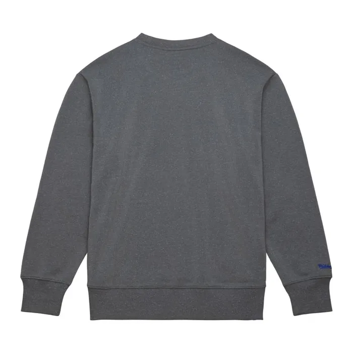 Mitchell and Ness Snow Washed Fleece Crew New York Knicks Men Hoodies and Sweatshirts Mitchell and Ness Snow Washed Fleece Crew New York Knicks Men Hoodies and Sweatshirts