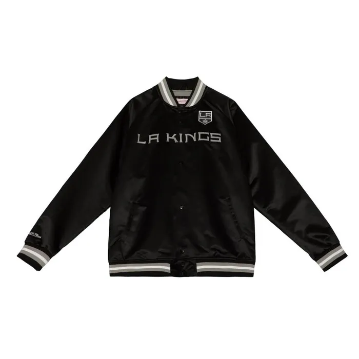 Mitchell and Ness Special Script Light Weight Satin Jacket Los Angeles Kings Men Jackets and Outerwear Mitchell and Ness Special Script Light Weight Satin Jacket Los Angeles Kings Men Jackets and Outerwear