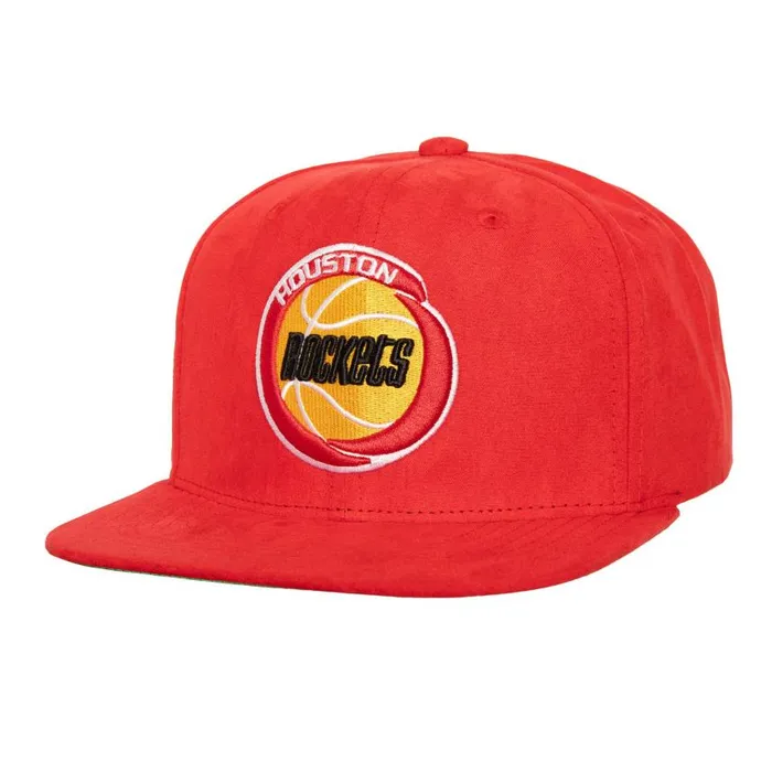 Mitchell and Ness Sweet Suede Snapback HWC Houston Rockets Men Hats and Headwear Mitchell and Ness Sweet Suede Snapback HWC Houston Rockets Men Hats and Headwear