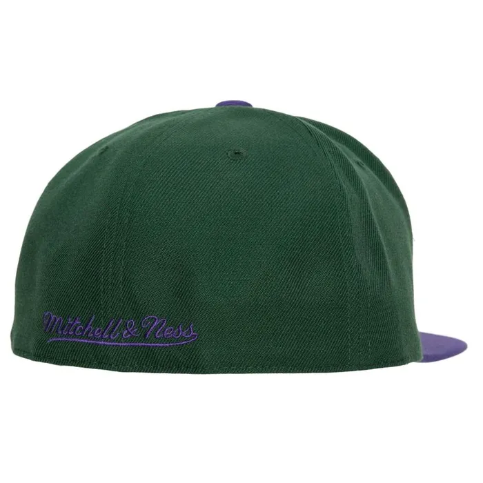 Mitchell and Ness Team 2 Tone 20 Fitted HWC Milwaukee Bucks Men Hats and Headwear Mitchell and Ness Team 2 Tone 20 Fitted HWC Milwaukee Bucks Men Hats and Headwear