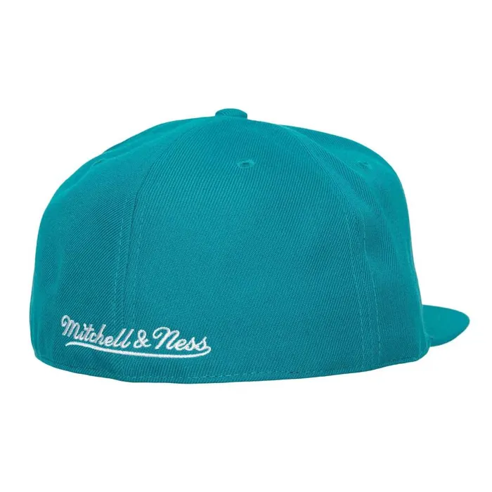 Mitchell and Ness Team Ground 20 Fitted Hat HWC Charlotte Hornets Men Hats and Headwear Mitchell and Ness Team Ground 20 Fitted Hat HWC Charlotte Hornets Men Hats and Headwear