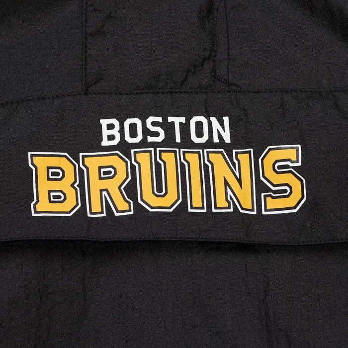 Mitchell and Ness Team OG 20 Anorak Windbreaker Current Logo Boston Bruins Men Jackets and Outerwear Mitchell and Ness Team OG 20 Anorak Windbreaker Current Logo Boston Bruins Men Jackets and Outerwear