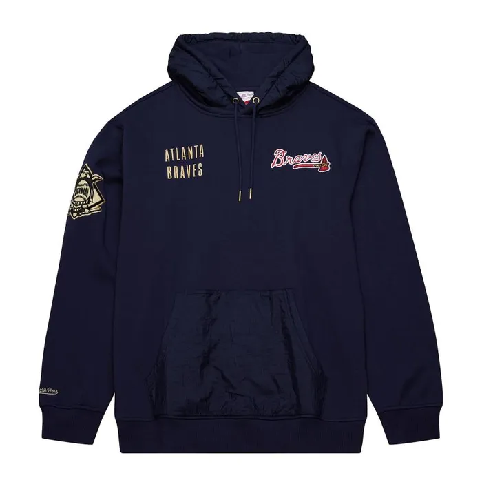 Mitchell and Ness Team OG 20 Fleece Hoodie Current Logo Atlanta Braves Men Hoodies and Sweatshirts Mitchell and Ness Team OG 20 Fleece Hoodie Current Logo Atlanta Braves Men Hoodies and Sweatshirts