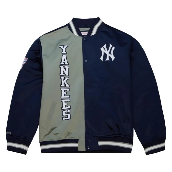Mitchell and Ness Team OG 20 Lightweight Satin Jacket New York Yankees Men Jackets and Outerwear Mitchell and Ness Team OG 20 Lightweight Satin Jacket New York Yankees Men Jackets and Outerwear