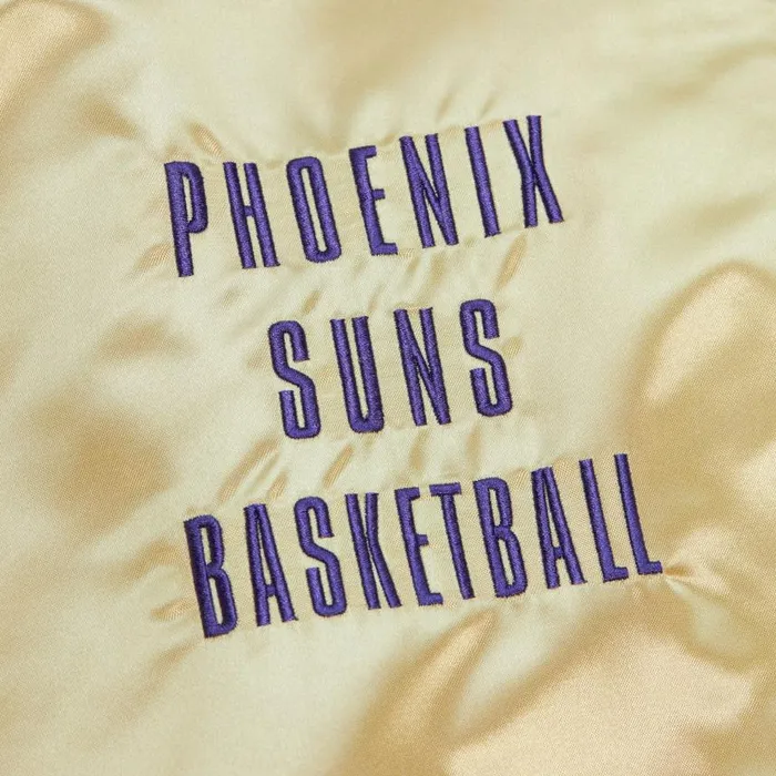 Mitchell and Ness Team OG 20 Lightweight Satin Jacket Vintage Logo Phoenix Suns Men Jackets and Outerwear Mitchell and Ness Team OG 20 Lightweight Satin Jacket Vintage Logo Phoenix Suns Men Jackets and Outerwear