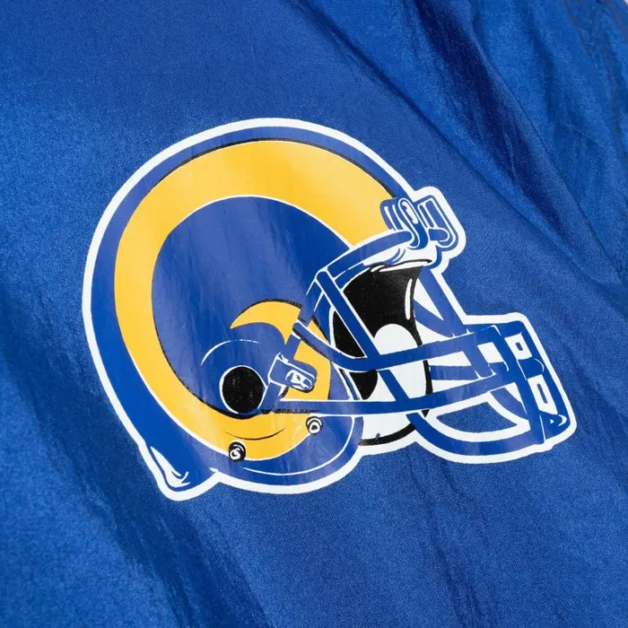 Mitchell and Ness Undeniable Full Zip Windbreaker Los Angeles Rams Men Jackets and Outerwear
