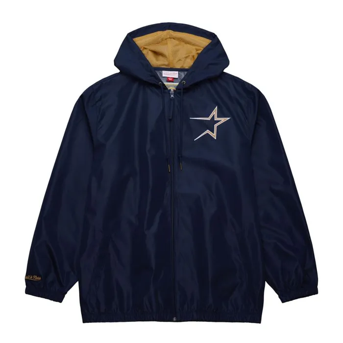 Mitchell and Ness Unlined Windbreaker Vintage Logo Houston Astros Men Jackets and Outerwear Mitchell and Ness Unlined Windbreaker Vintage Logo Houston Astros Men Jackets and Outerwear