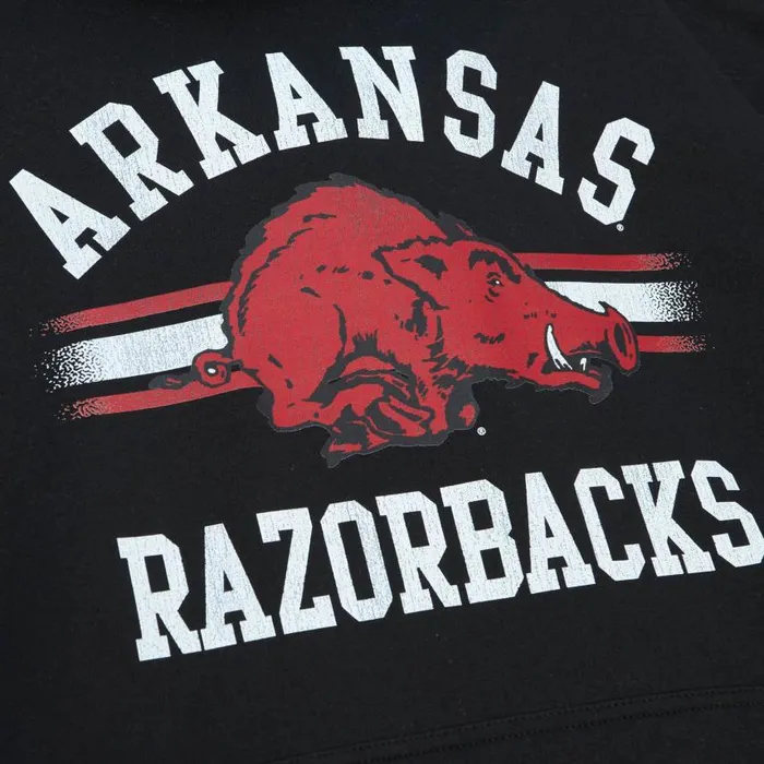 Mitchell and Ness Vintage Stripes Pullover University Of Arkansas Men Hoodies and Sweatshirts Mitchell and Ness Vintage Stripes Pullover University Of Arkansas Men Hoodies and Sweatshirts