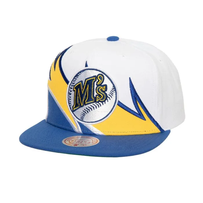 Mitchell and Ness Waverunner Snapback Coop Seattle Mariners Men Hats and Headwear Mitchell and Ness Waverunner Snapback Coop Seattle Mariners Men Hats and Headwear