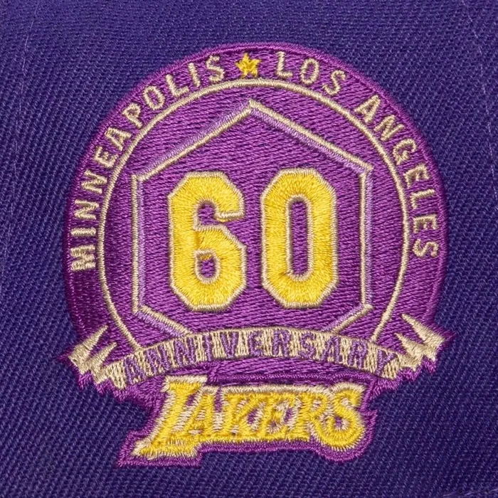 Mitchell and Ness With Love Snapback HWC Los Angeles Lakers Men Hats and Headwear Mitchell and Ness With Love Snapback HWC Los Angeles Lakers Men Hats and Headwear