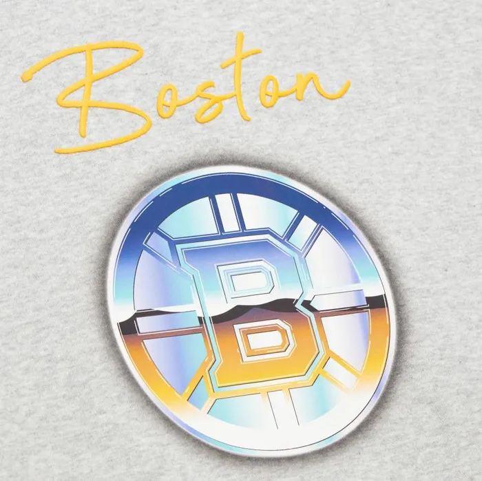 Mitchell and Ness Women039s Stateside Pastel Logo Lightweight Crew Boston Bruins Women Hoodies and Sweatshirts Mitchell and Ness Women039s Stateside Pastel Logo Lightweight Crew Boston Bruins Women Hoodies and Sweatshirts