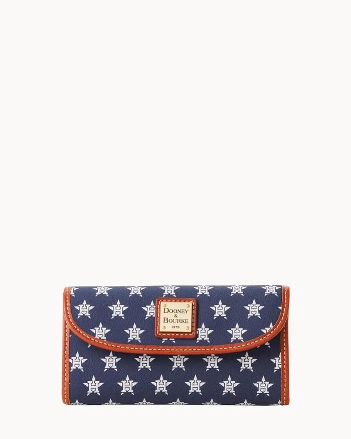 MLB Astros Continental Clutch Astros Women Dooney and Bourke Wallets
