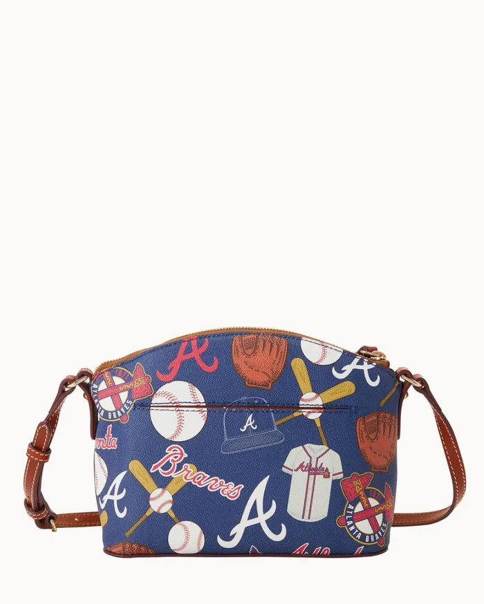 MLB Braves Suki Crossbody Braves Women Dooney and Bourke Crossbodies MLB Braves Suki Crossbody Braves Women Dooney and Bourke Crossbodies