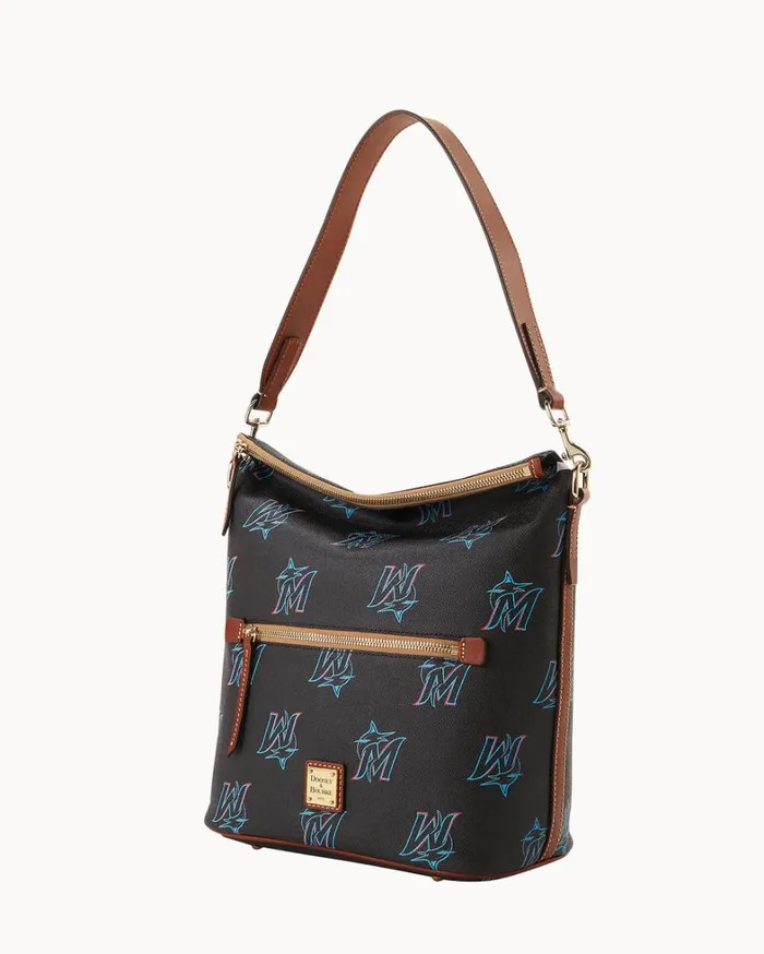 MLB Marlins Large Sac Marlins Women Dooney and Bourke Shoulder Bags