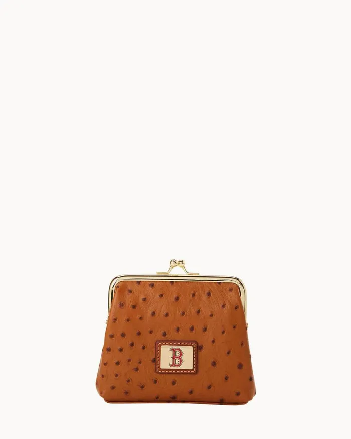 MLB Red Sox Large Framed Purse Red Sox Women Dooney and Bourke Wallets