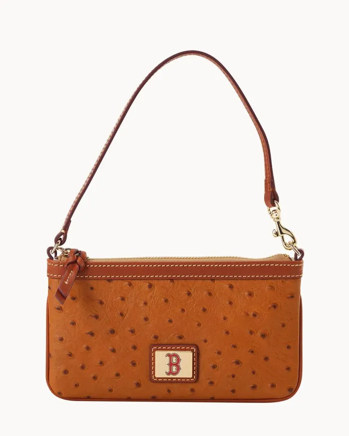 MLB Red Sox Large Slim Wristlet Red Sox Women Dooney and Bourke Wallets