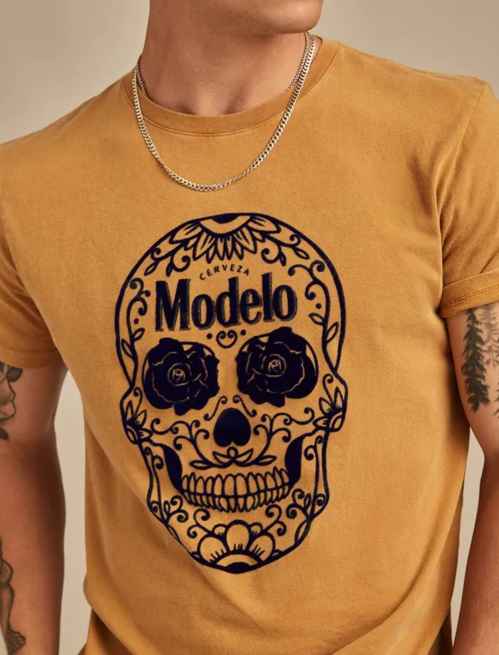 Modelo Skull Wood Thrush Men Lucky Brand Graphic Tees