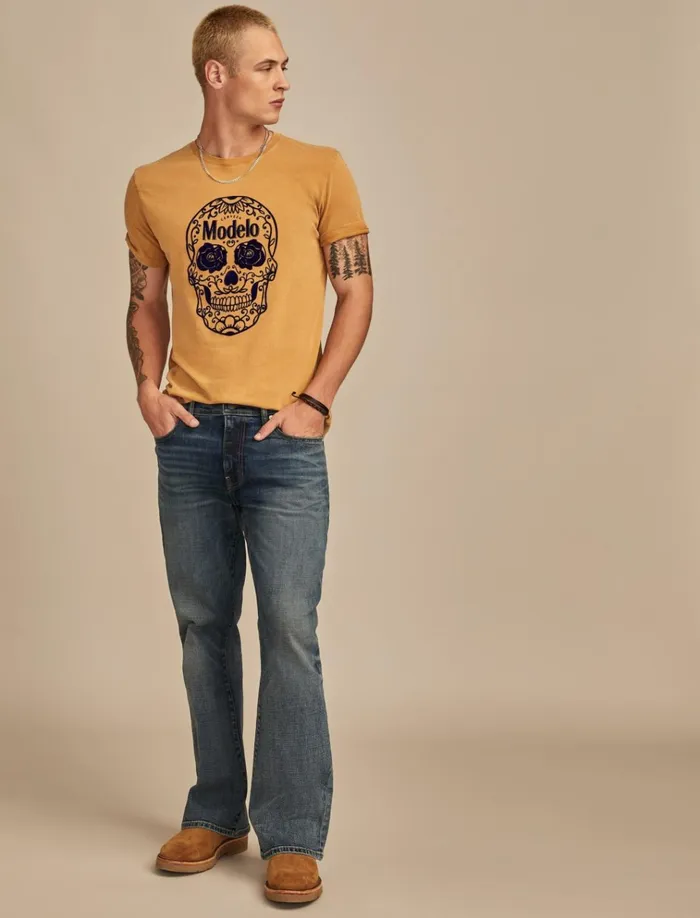 Modelo Skull Wood Thrush Men Lucky Brand Graphic Tees