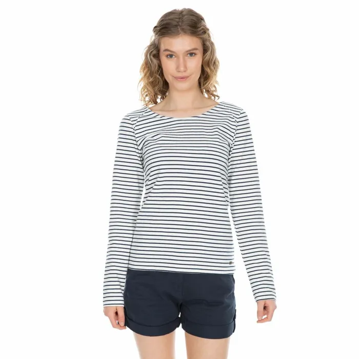Moomba Striped Long Sleeve Tshirt White Women Trespass TShirts